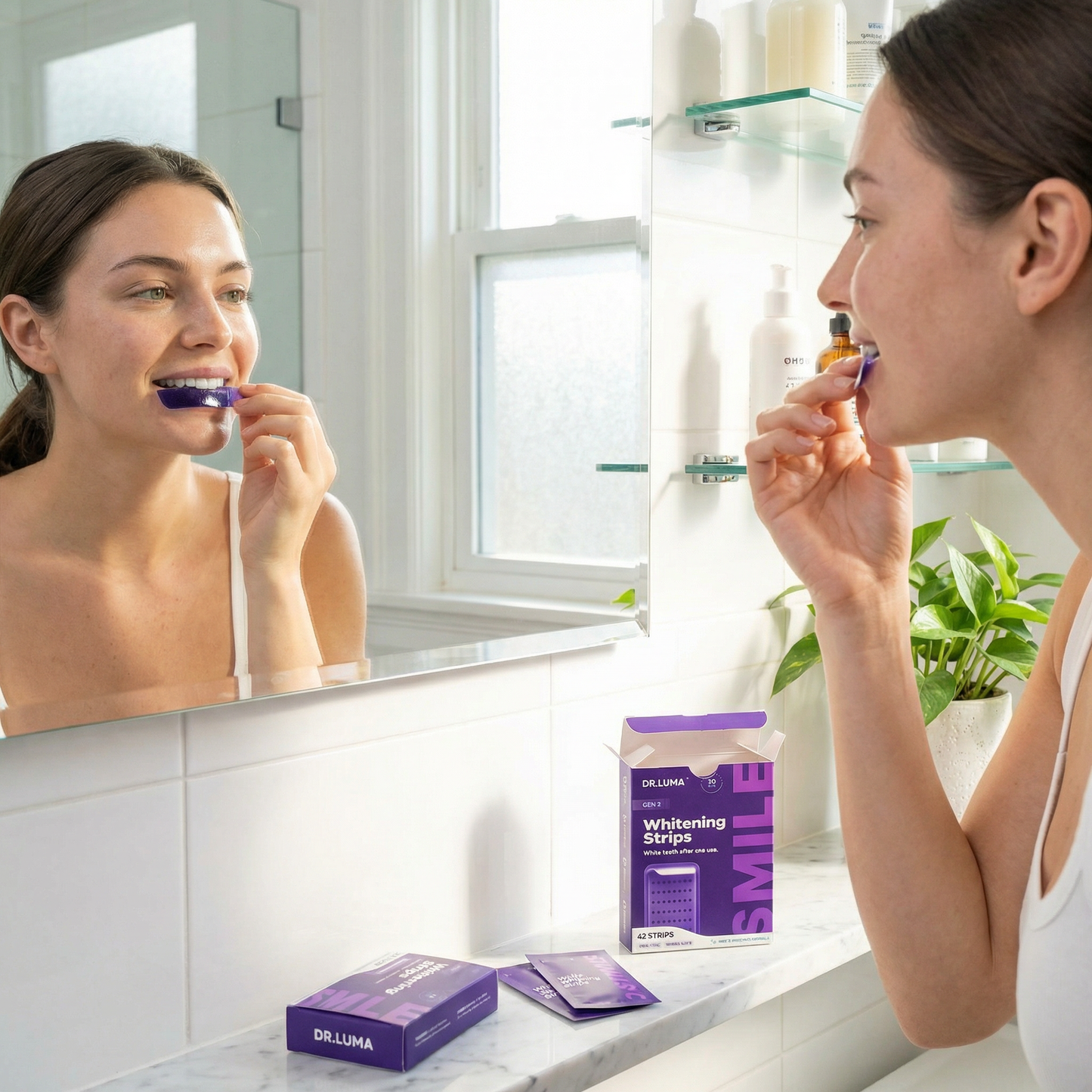 Purple Teeth Whitening Strips