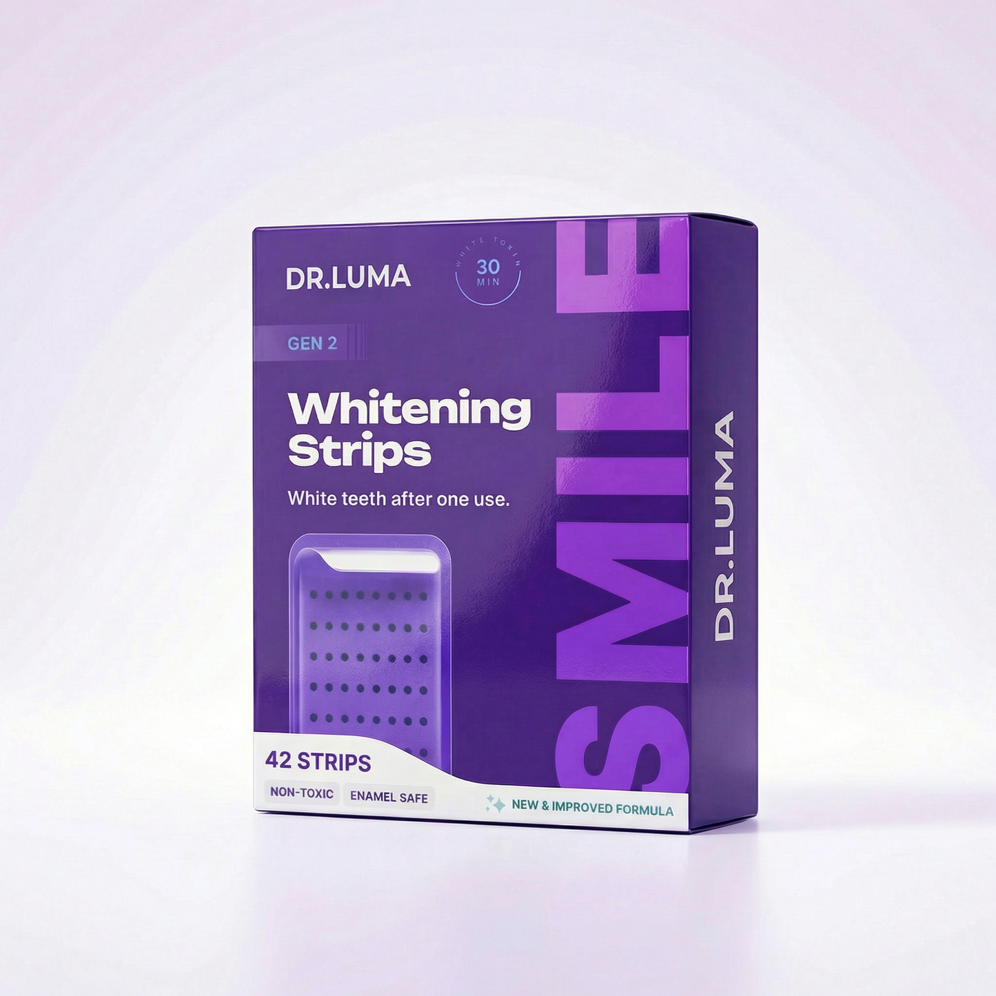 Purple Teeth Whitening Strips