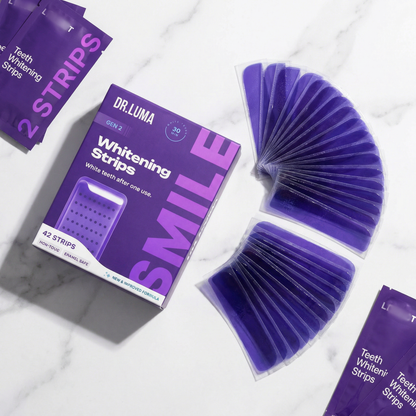 Purple Teeth Whitening Strips